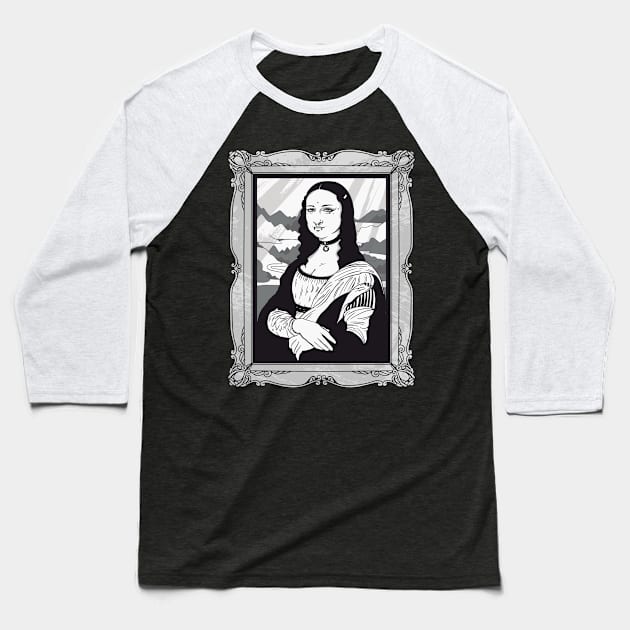 Goth Lisa Baseball T-Shirt by Urban_Vintage